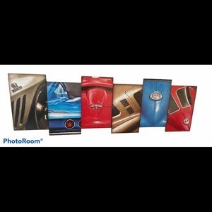 Large Wood corvette sign wall decor